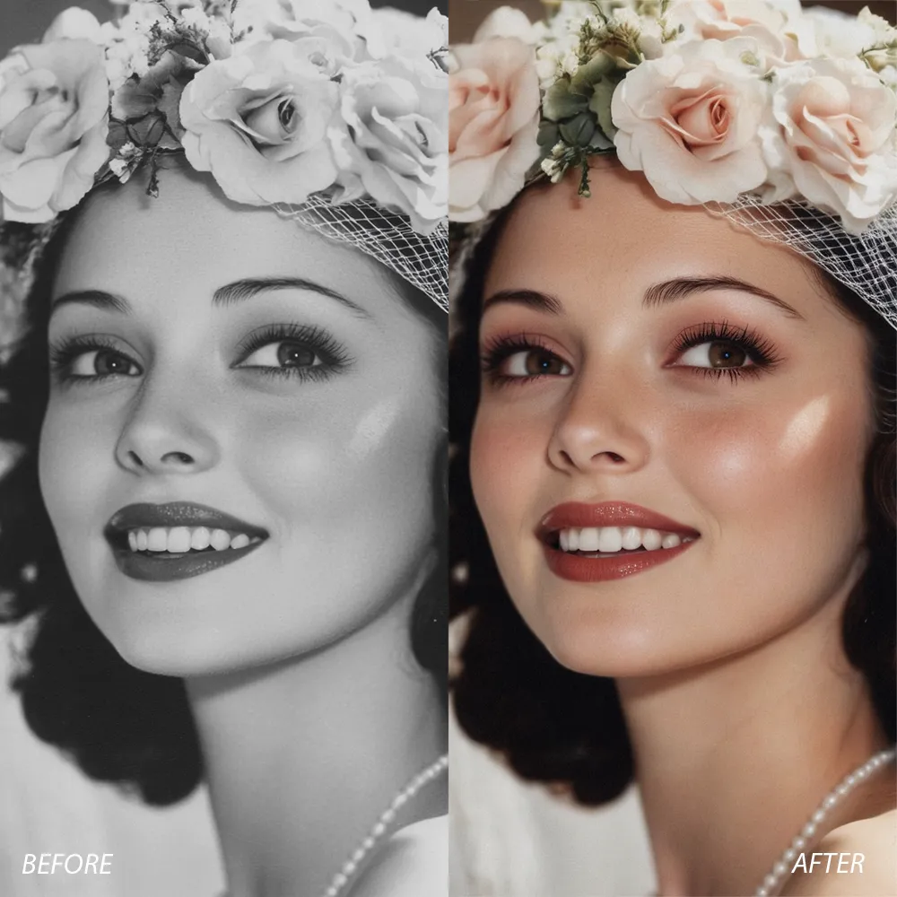 recolor & restore old photo
