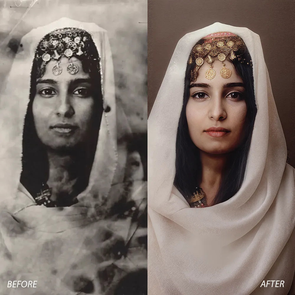 recolor & restore old photo